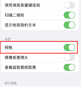 凯里苹果手机维修网点分享iPhone如何开启九宫格构图功能 