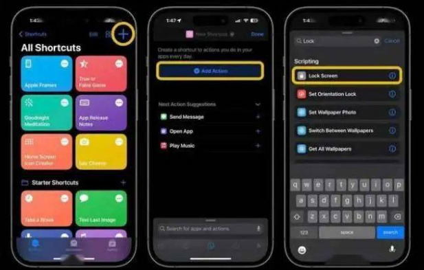 凯里苹果14锁屏维修店分享iPhone14升级iOS16.4后如何创建锁屏快捷方式 