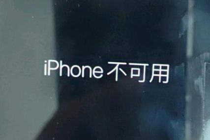 凯里苹果服务网点分享锁屏界面显示“iPhone 不可用”如何解决 