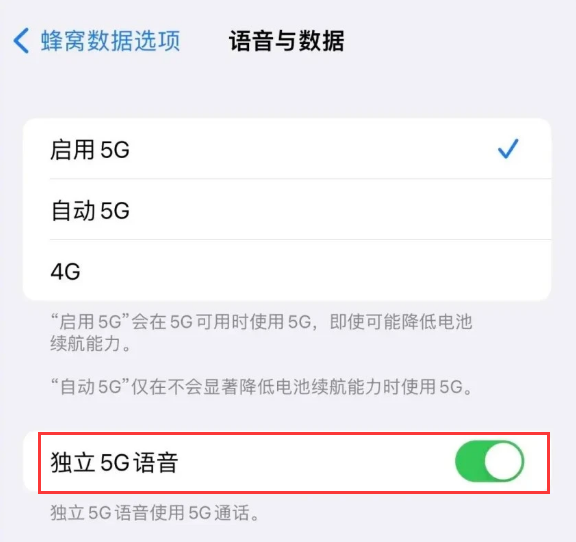 凯里苹果14维修分享iPhone 14 Pro如何开启VoNR 